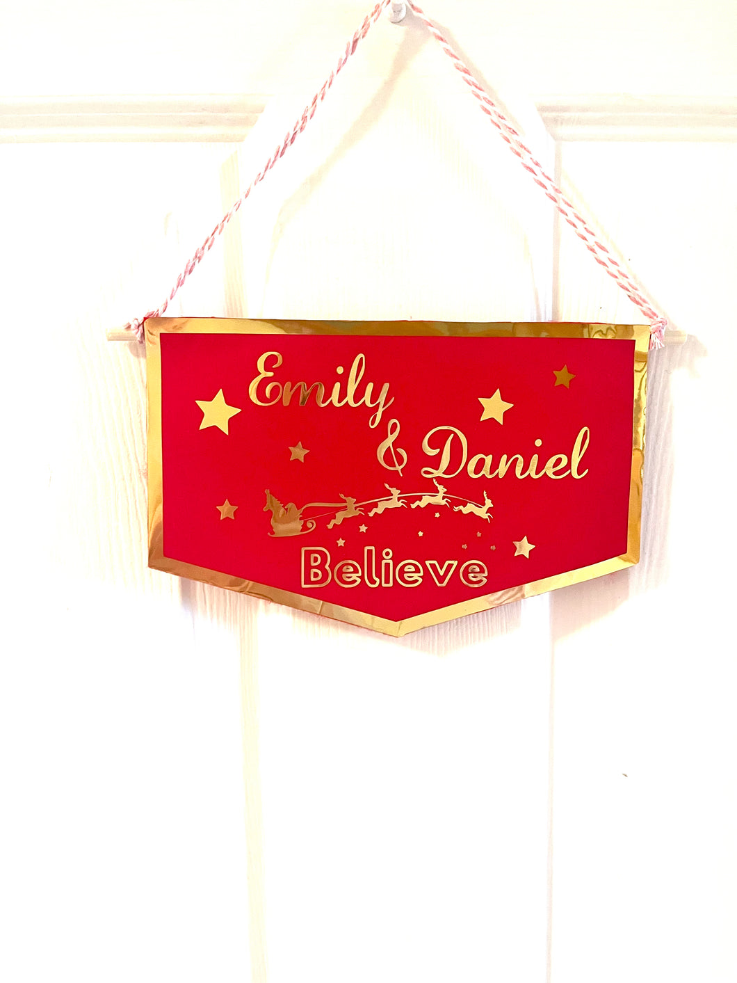 Christmas Believe Flag