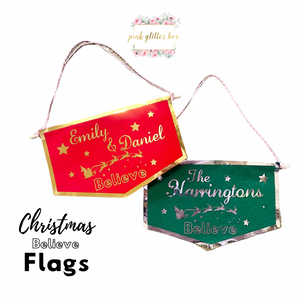 Christmas Believe Flag