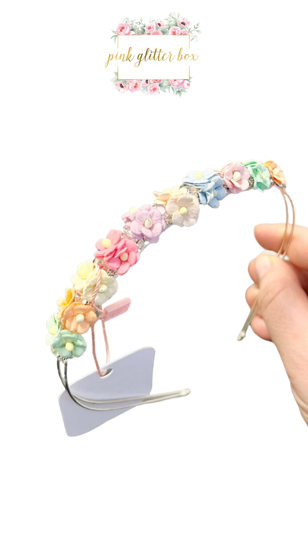 Pastel floral occasion headband