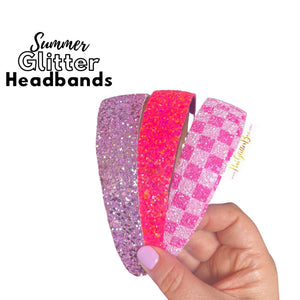 Summer glitter headbands