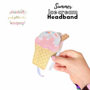 Summer ice cream headband
