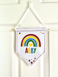 Summer personalised room flags