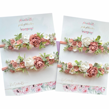 Load image into Gallery viewer, Floral occasion headband - stretchy
