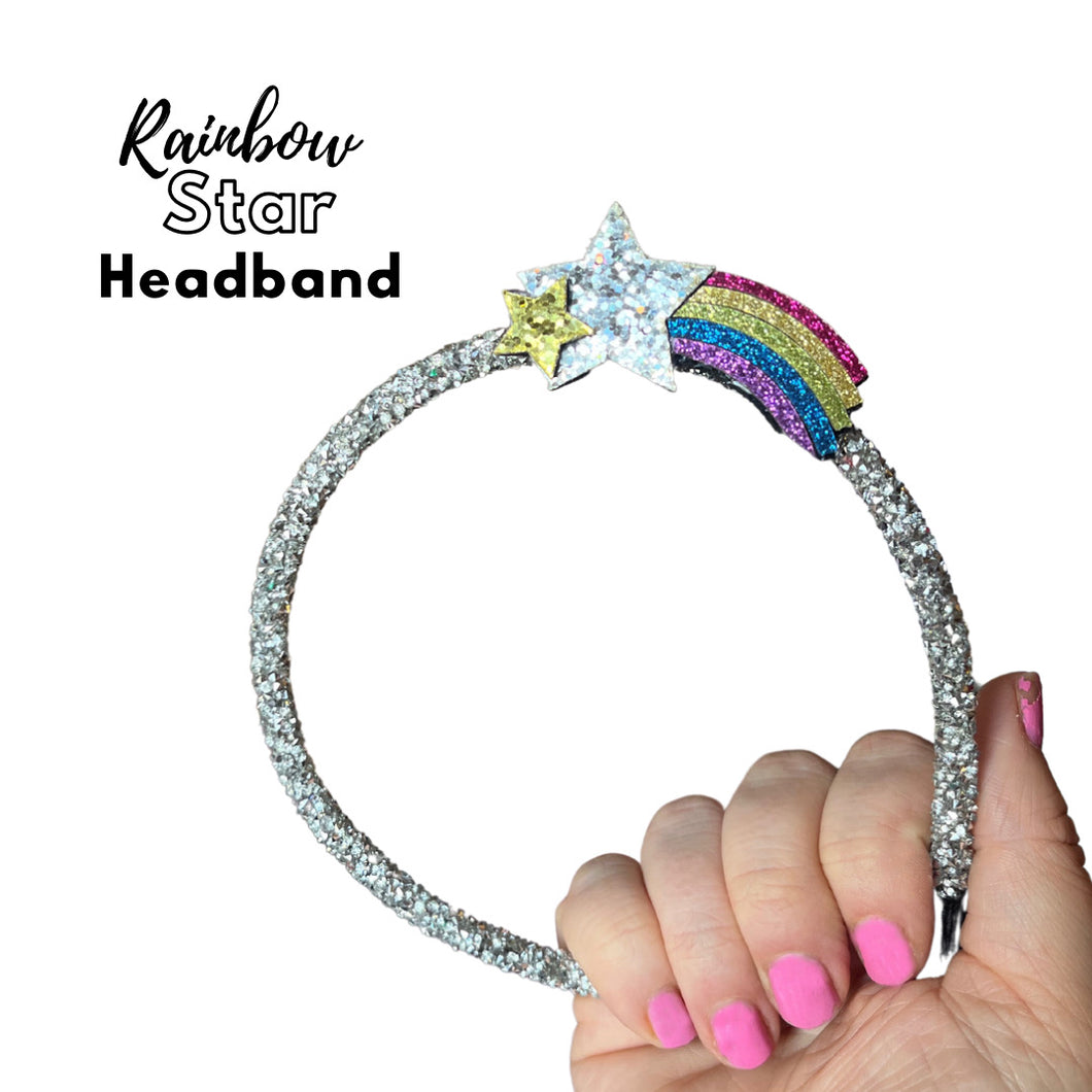 Summer rainbow Star headband