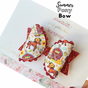 Summer pony bow
