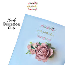 Load image into Gallery viewer, Floral occasion clip - dusky pink
