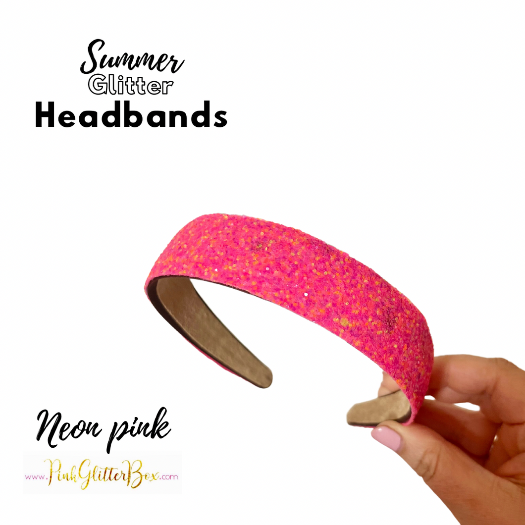 Summer glitter headbands