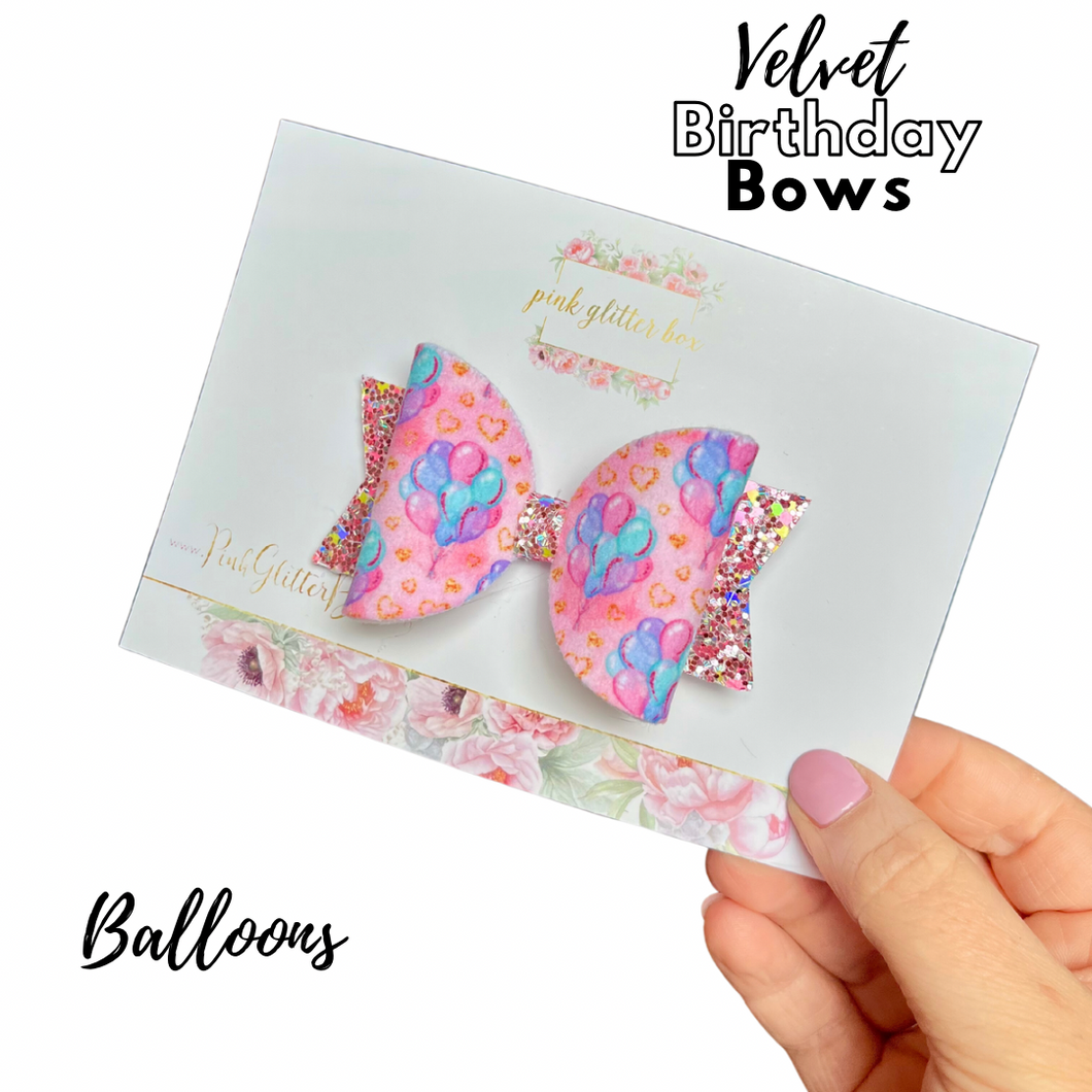 Birthday balloon bow