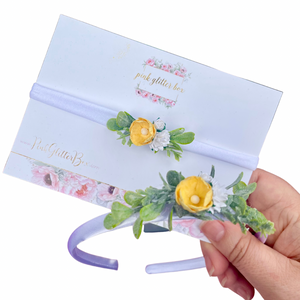 Summer buttercup headbands