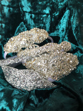 Load image into Gallery viewer, Feather sparkle occasion headband
