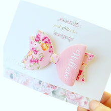Load image into Gallery viewer, Personalised floral hairbow
