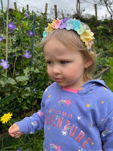 Summer Hydrangea occasion headband - pastel
