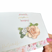 Load image into Gallery viewer, Floral occasion clip - baby pink
