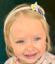 Load image into Gallery viewer, Summer rainbow Star headband
