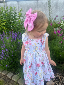 Summer embroidered sailor bow
