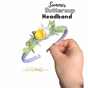Summer buttercup headbands