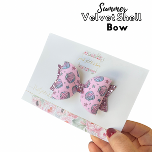 Summer sea shell hairbow