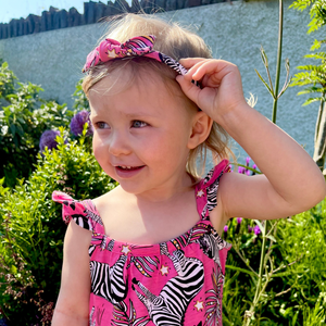 Summer jersey headband - Zebra