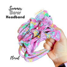 Load image into Gallery viewer, Summer jersey headband - floral
