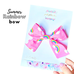 Summer rainbow bow