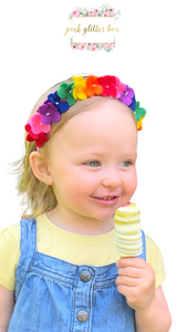 Summer felt hydrangea headband