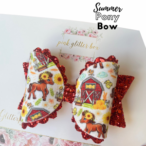 Summer pony bow