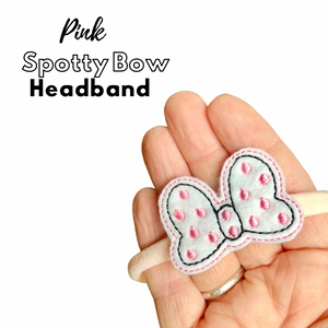 Pink Bow headband