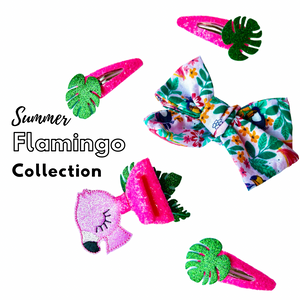 Summer Flamingo snap clip