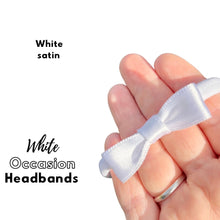 Load image into Gallery viewer, Occasion Bows - White satin
