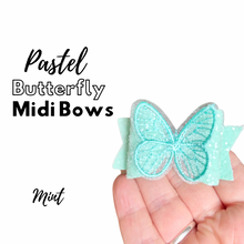 Load image into Gallery viewer, Summer Pastel Butterfly Midi bows
