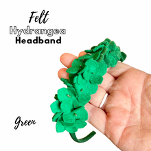 Load image into Gallery viewer, Hydrangea headband - green
