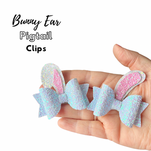 Bunny Ear pigtail Clips