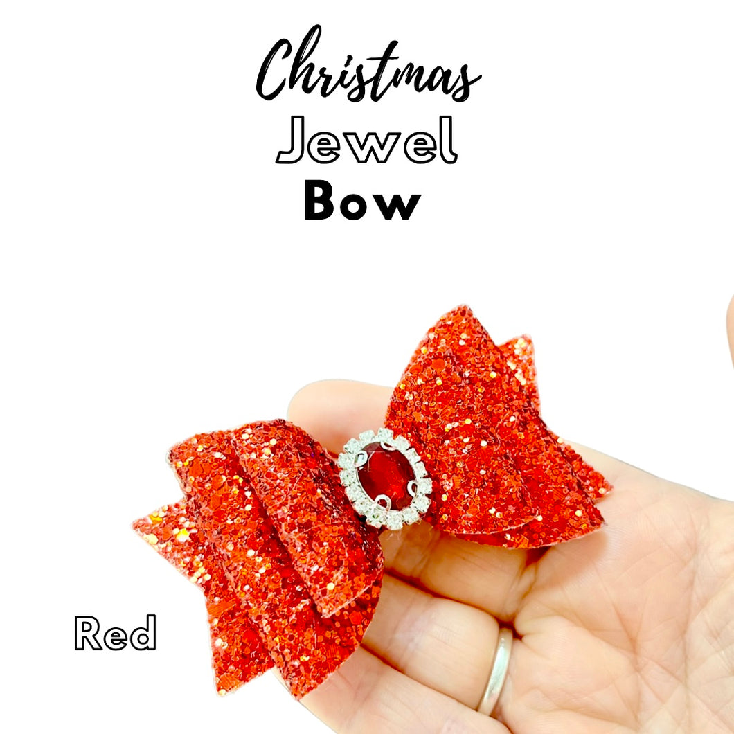 Red jewel bow