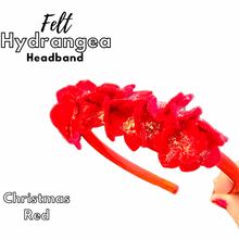 Load image into Gallery viewer, Hydrangea Headband - Red
