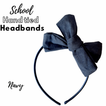 Load image into Gallery viewer, School hand tied headbands
