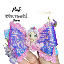 Load image into Gallery viewer, Mermaid clay hair bow
