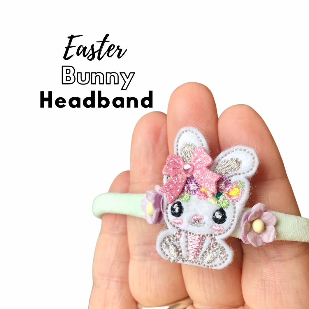 Easter bunny headband