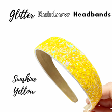 Load image into Gallery viewer, Summer Glitter Rainbow Headbands
