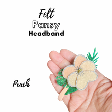Load image into Gallery viewer, Felt Pansy Headband
