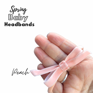 Spring baby headbands