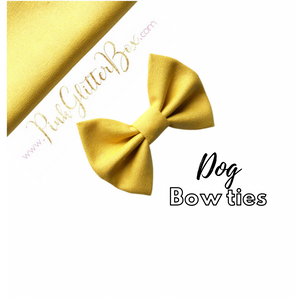 Solid colour dog bow ties