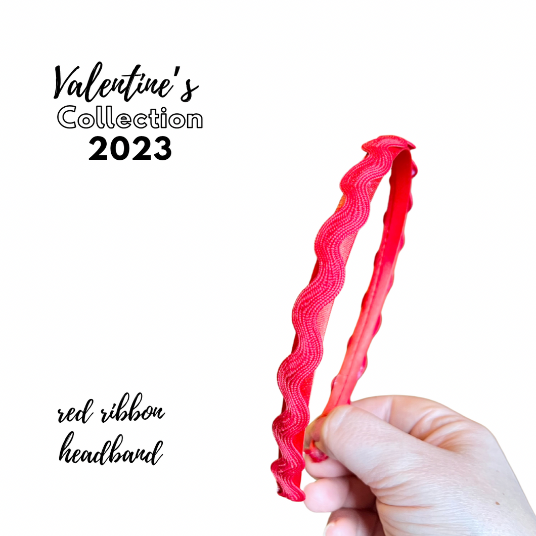 Valentine’s red headband