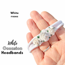 Load image into Gallery viewer, Occasion Bows - White roses
