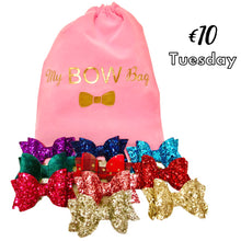 Load image into Gallery viewer, Tenner Tuesday - Midi bows &amp; Bag
