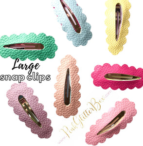 Large snap clips