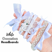 Load image into Gallery viewer, Occasion Bows - Cream petersham ribbon
