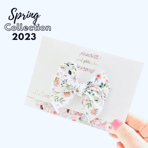 Spring Poppy Bow - floral