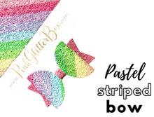 Load image into Gallery viewer, Pastel striped bow

