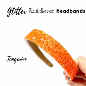 Summer Glitter Rainbow Headbands