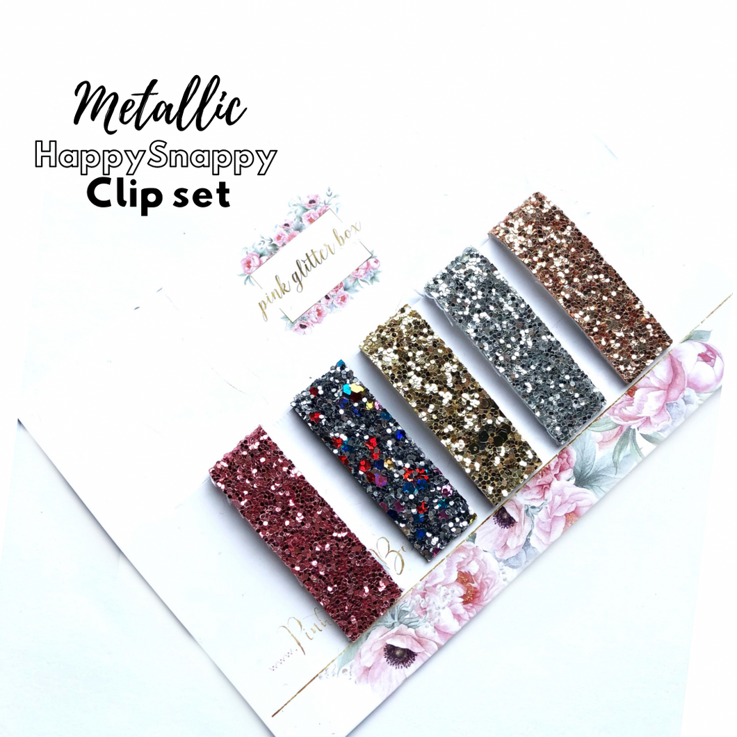 Metallic HappySnappy clip set